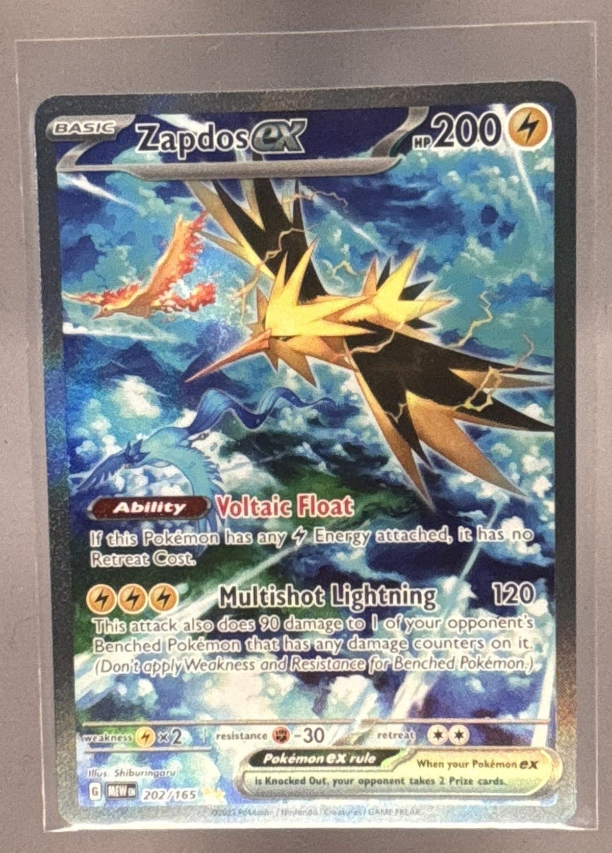 Zapdos ex front image