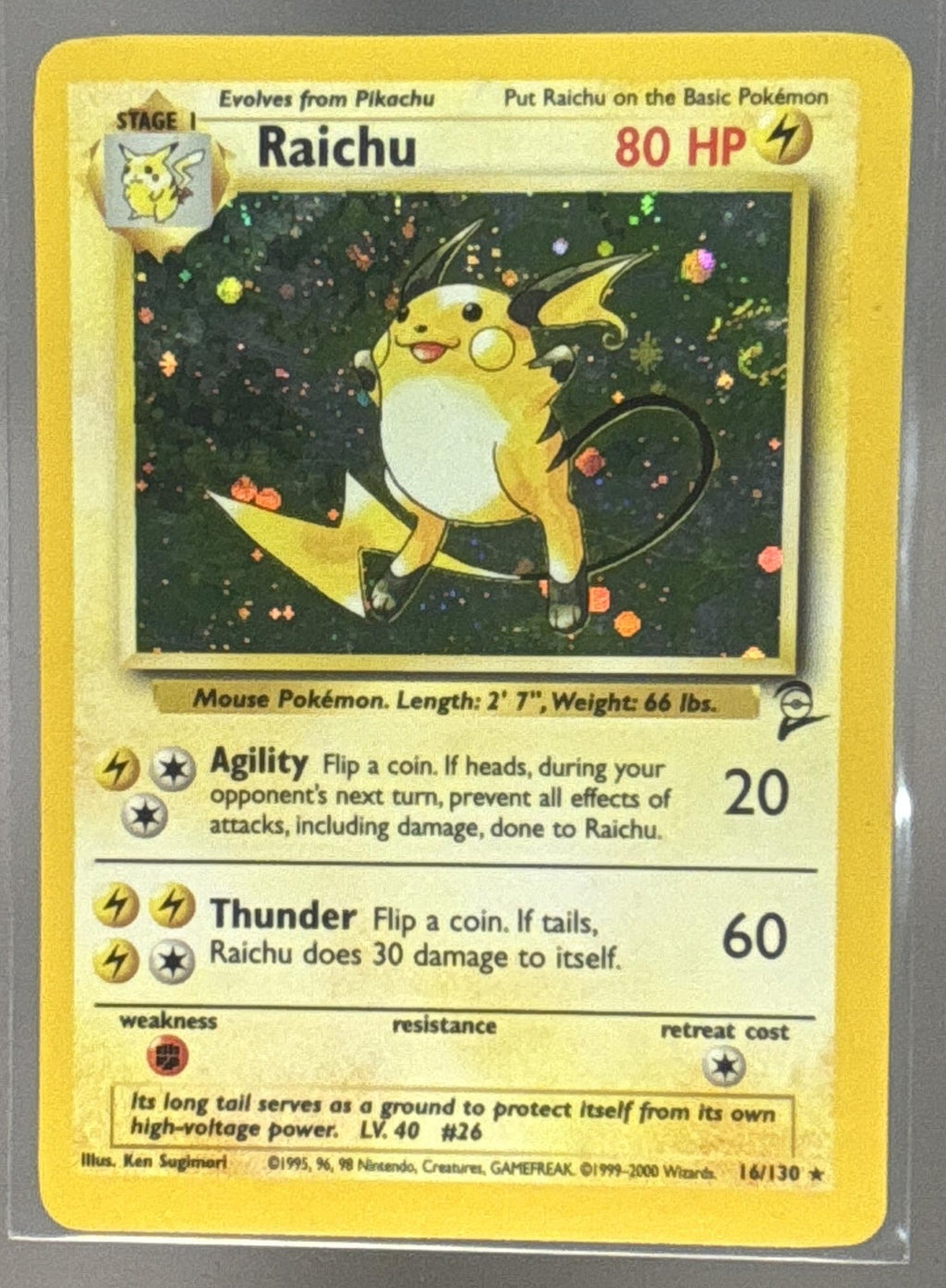 Raichu front image