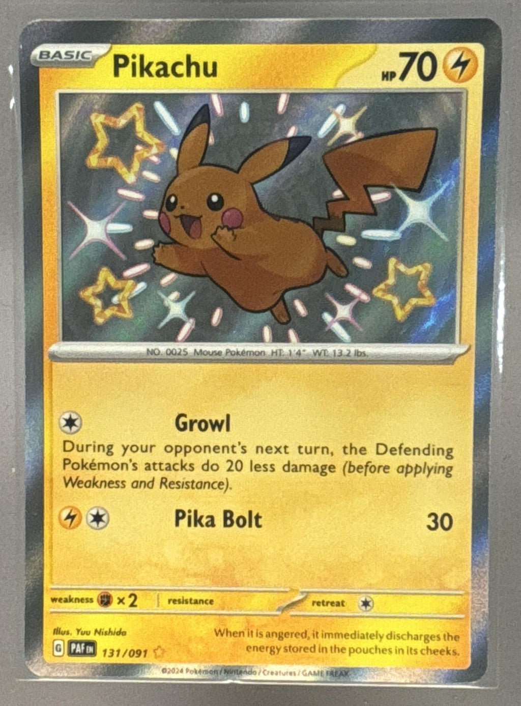 Pikachu front image