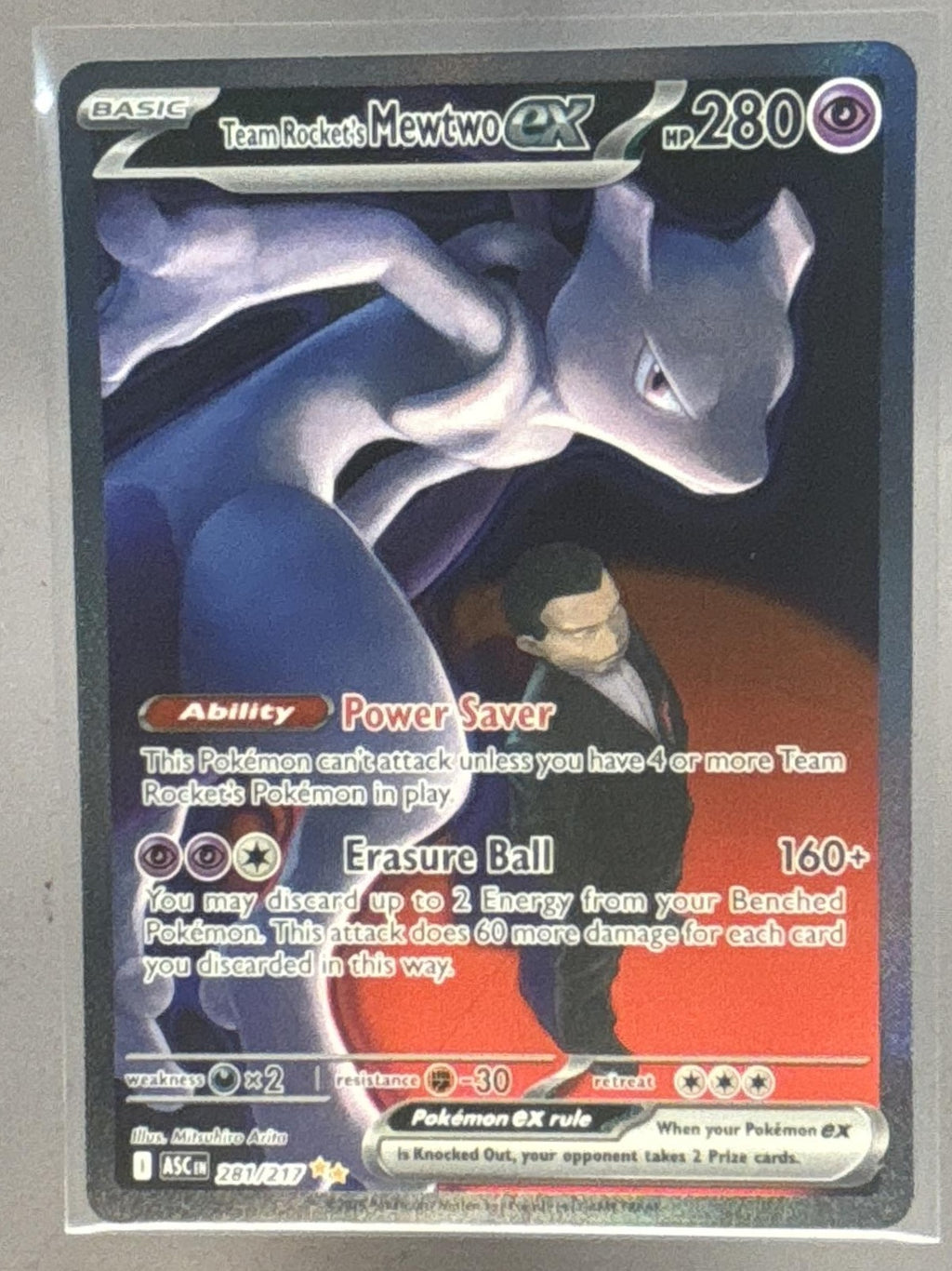 Team Rocket's Mewtwo ex front image