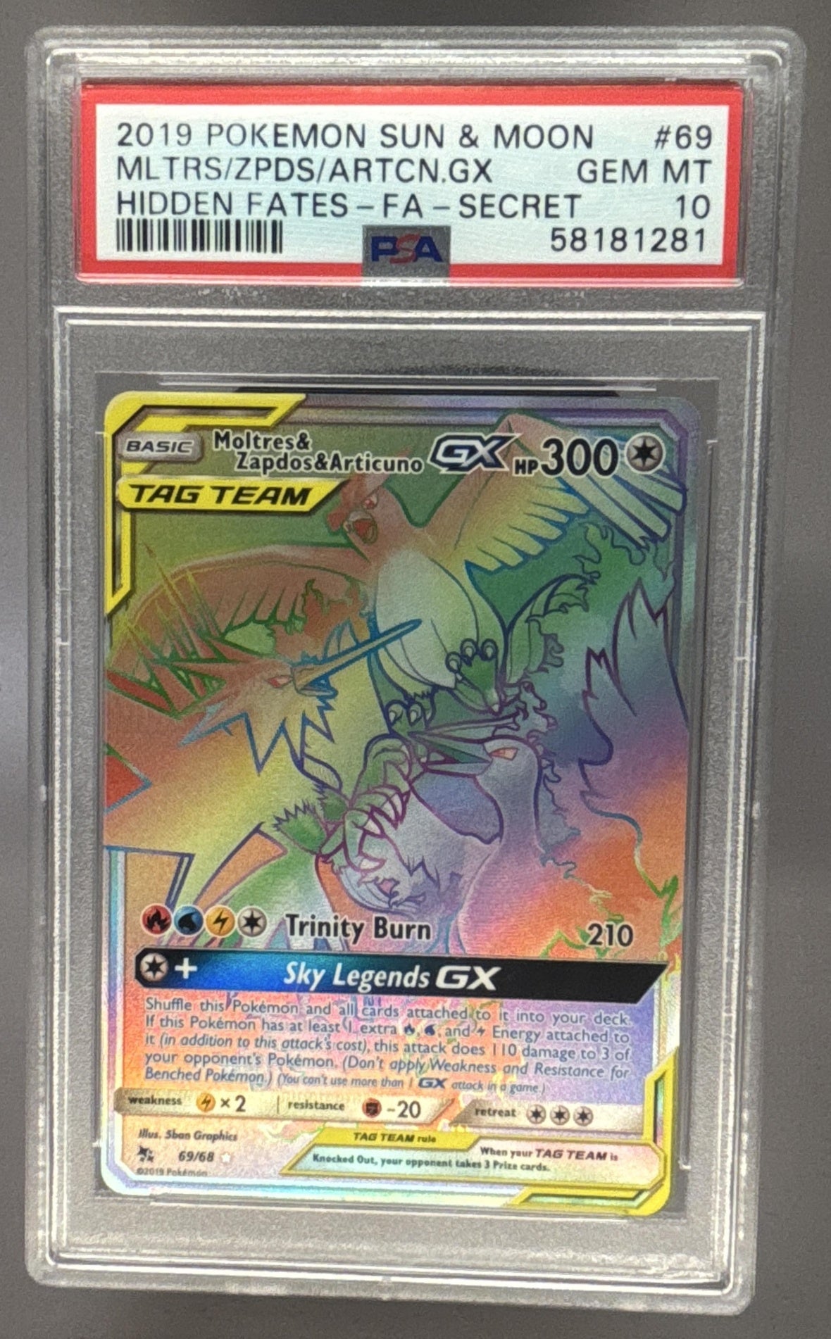 Moltres & Zapdos & ArticunoTag Team  front image