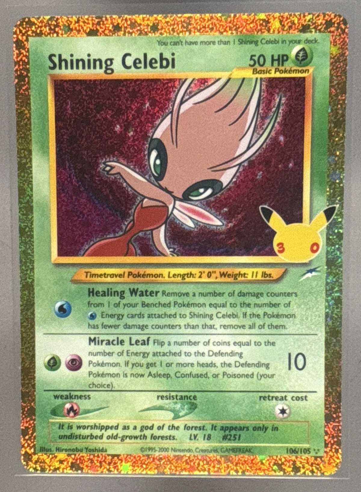 Shining Celebi front image