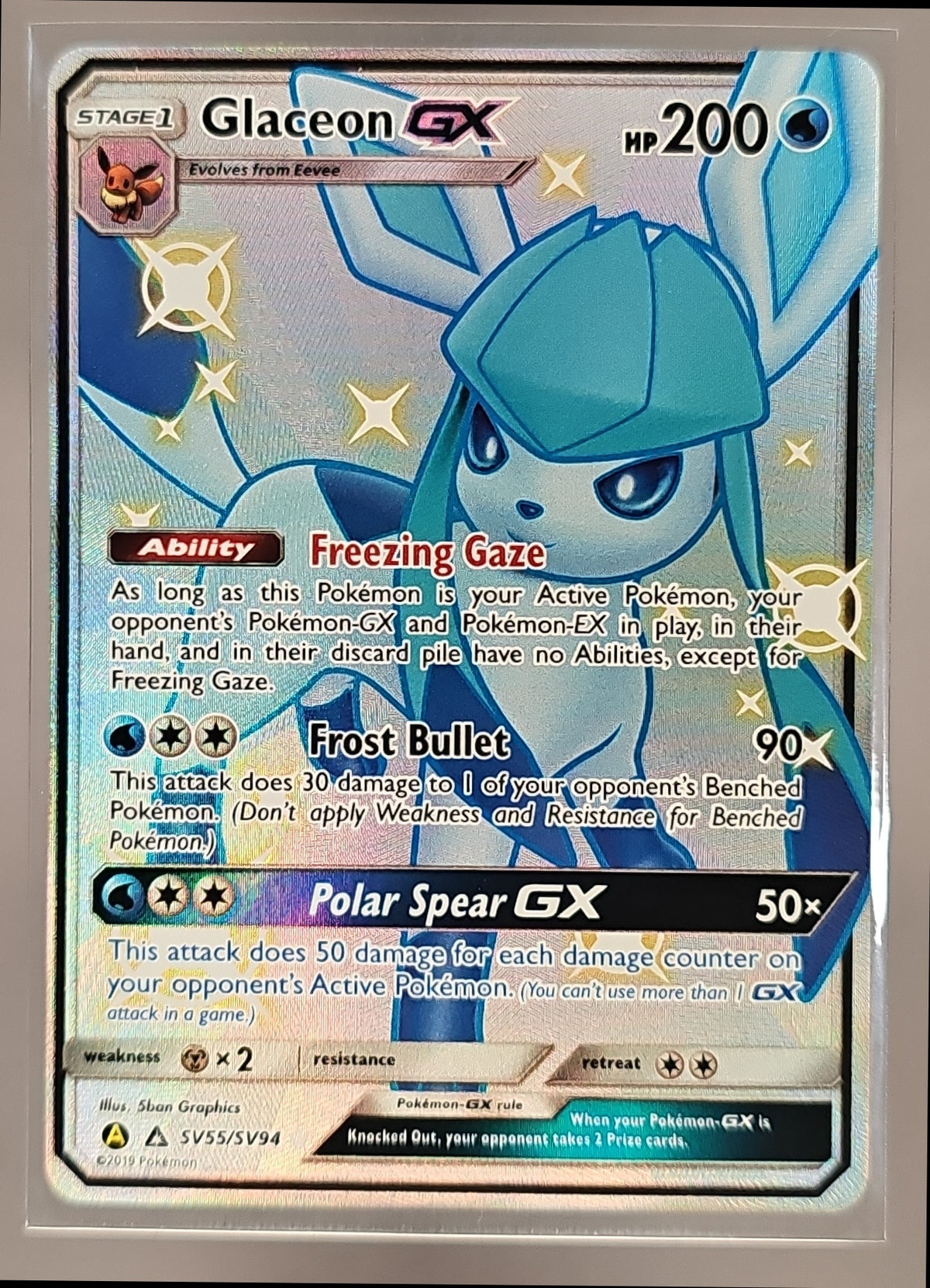 Glaceon GX front image
