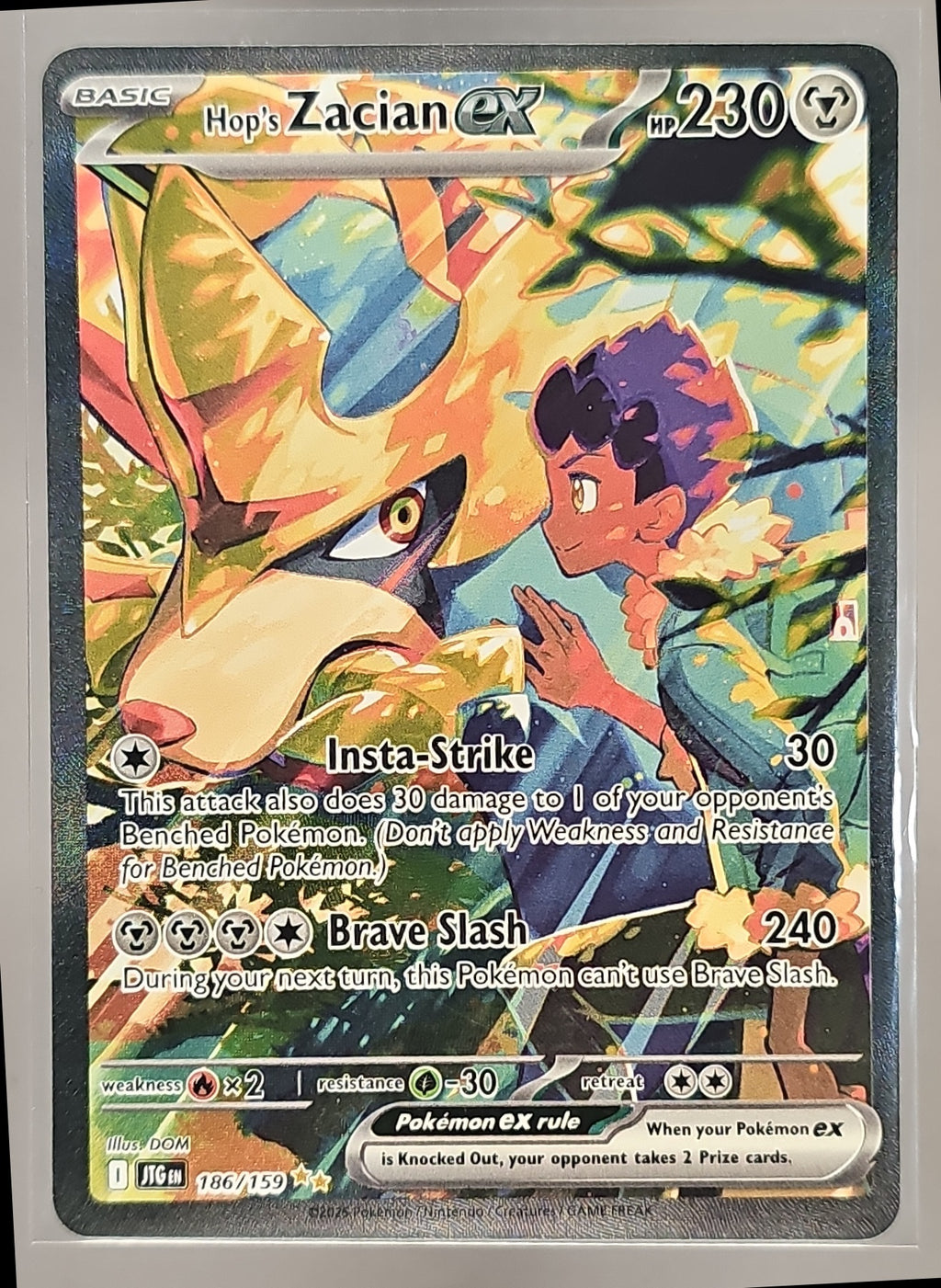 Hop's Zacian ex front image