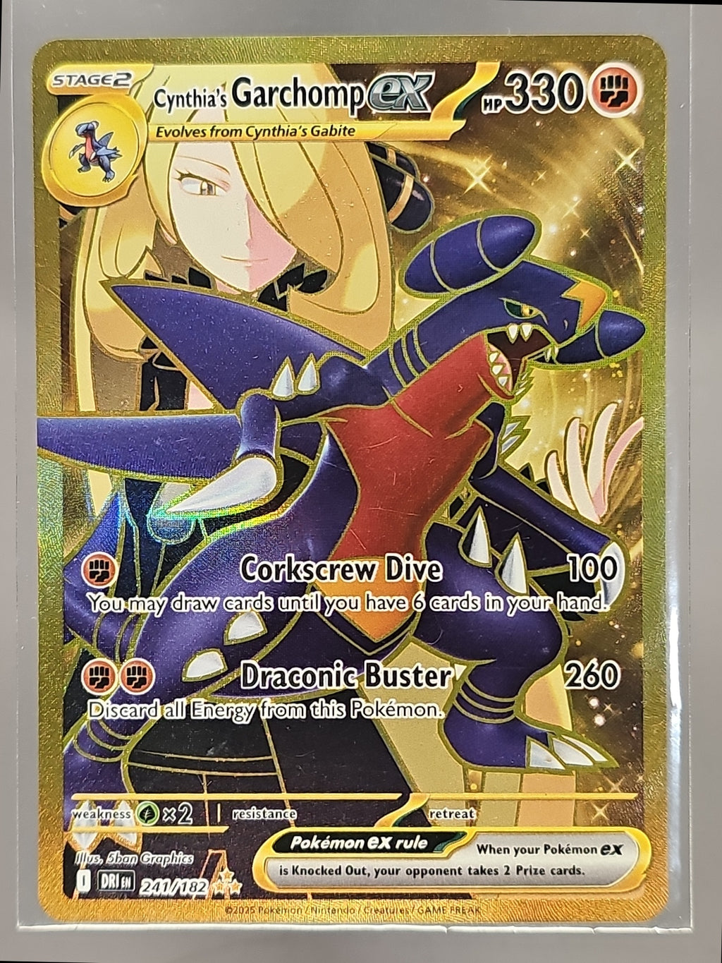 Cynthia's Garchomp ex front image
