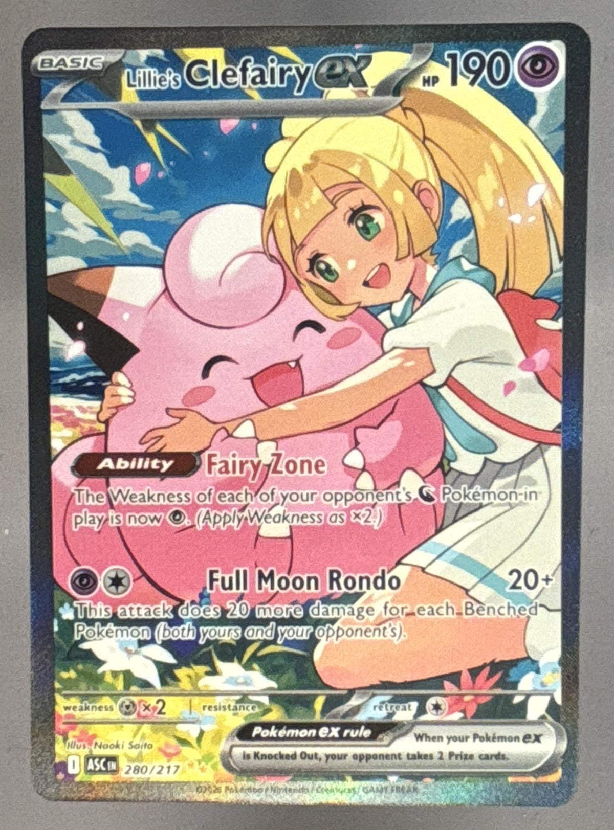 Lillie's Clefairy ex front image