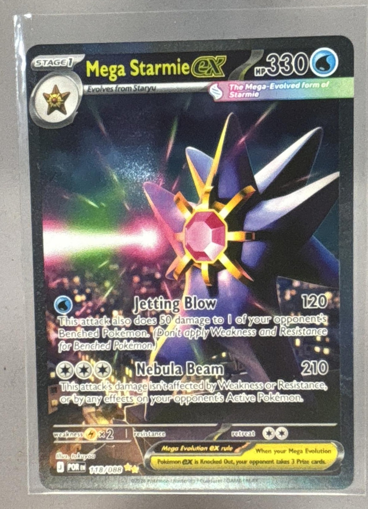 Mega Starmie ex front image