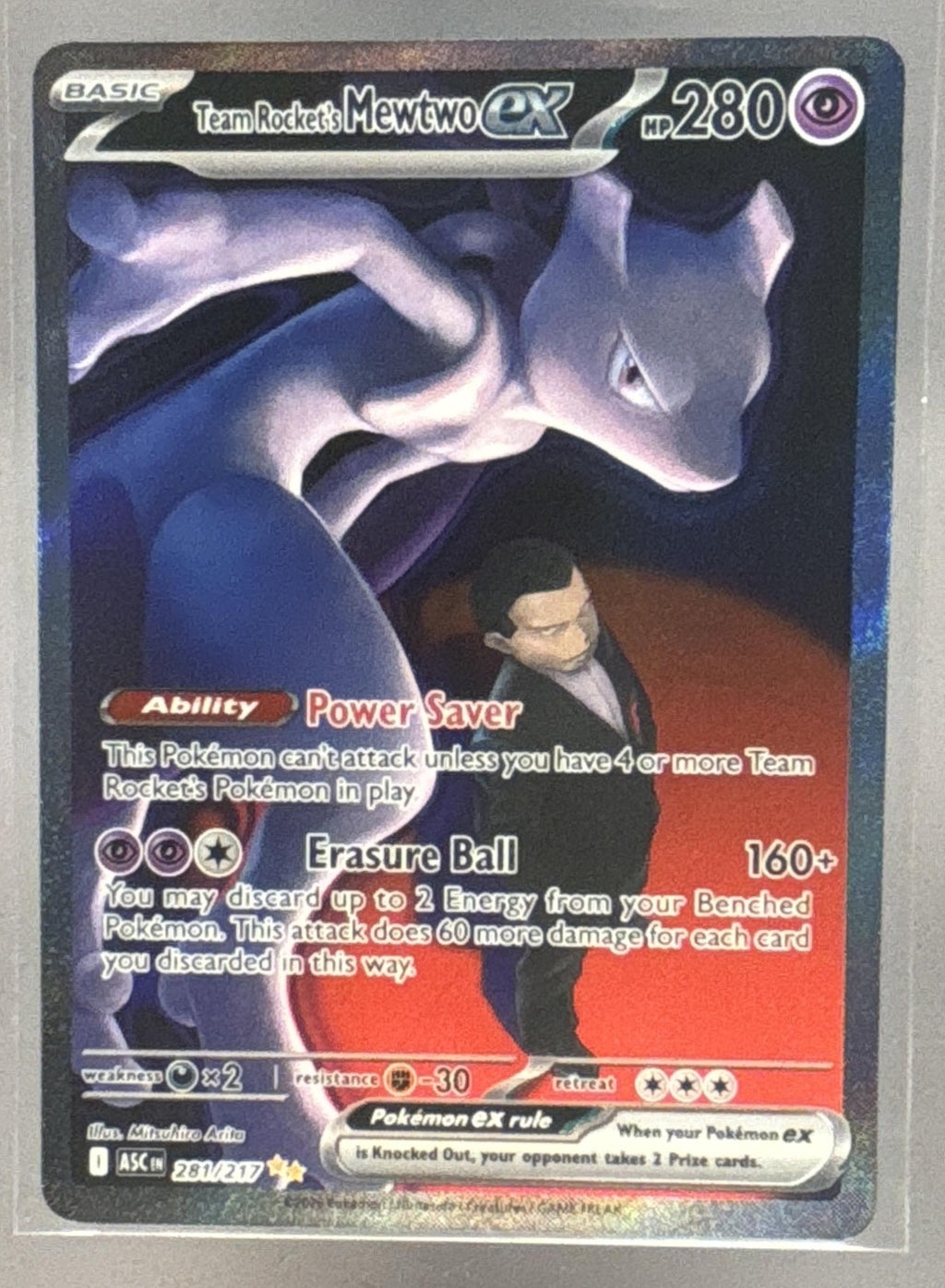 Team Rocket's Mewtwo ex front image