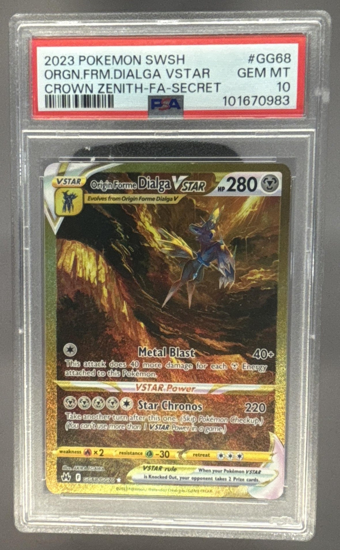 Origin Forme Dialga VSTAR front image