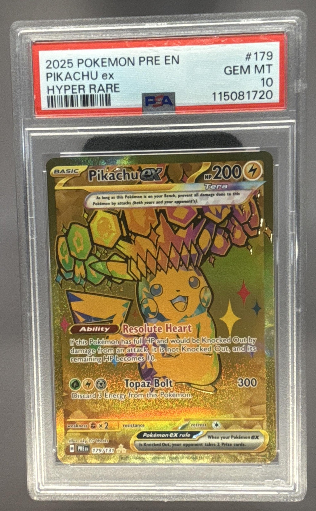Pikachu ex front image