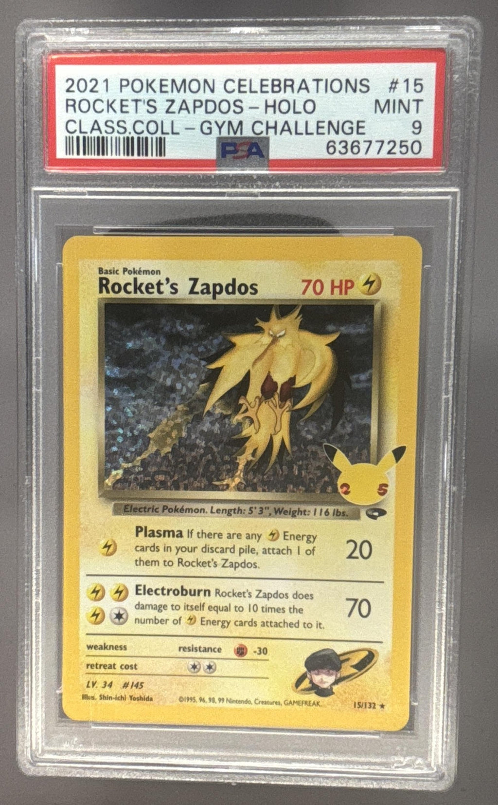 Rocket's Zapdos front image