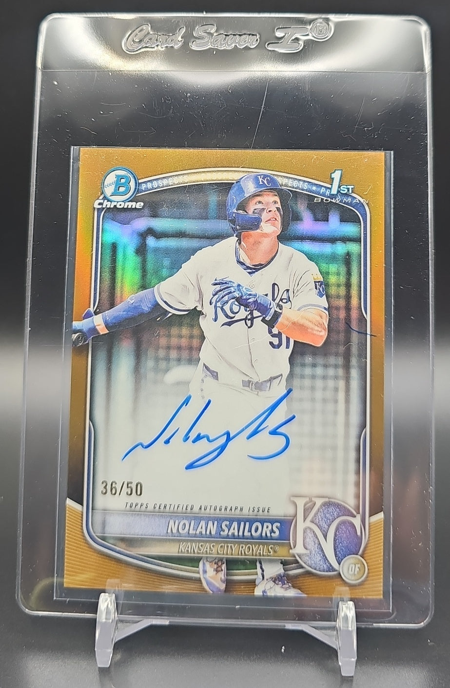 2025 Bowman Draft Nolan Sailors #CPA-NSA Chrome Auto Gold Refractor /50 1st Prospect nan nan image 0