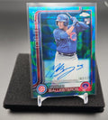 2025 Topps Chrome Update Moises Ballesteros #RA-MB Rookie Lava Lamp Auto Blue/Green Refractor /175 RC image 0