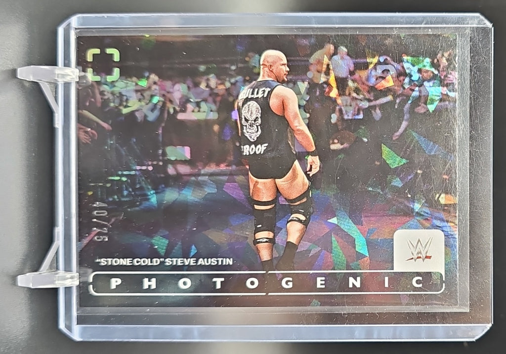 2024 Panini Photogenic WWE "Stone Cold" Steve Austin #13 Diamond 40/75 image 0