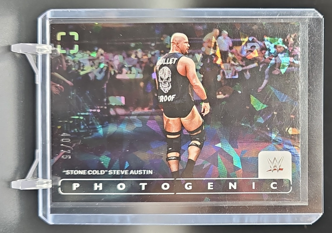2024 Panini Photogenic WWE "Stone Cold" Steve Austin #13 Diamond 40/75 image 0