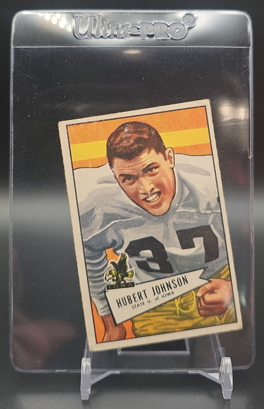 1952 Bowman Small Hubert Johnston #108 UER RC Redskins image 0