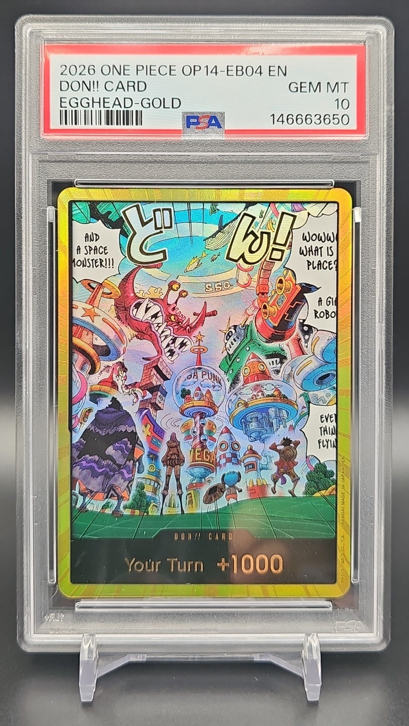 2026 One Piece OP14-EB04 En Don!! Gold PSA 10.0 image 0
