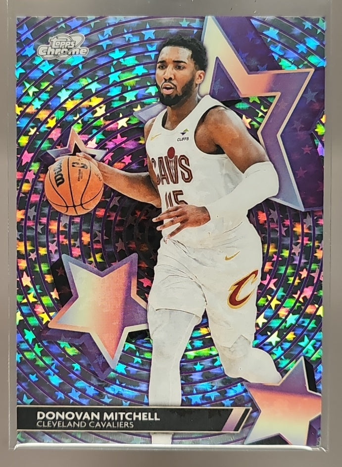 2025-26 Topps Cosmic Chrome Donovan Mitchell #SF-8 StarFractor Cavaliers image 0