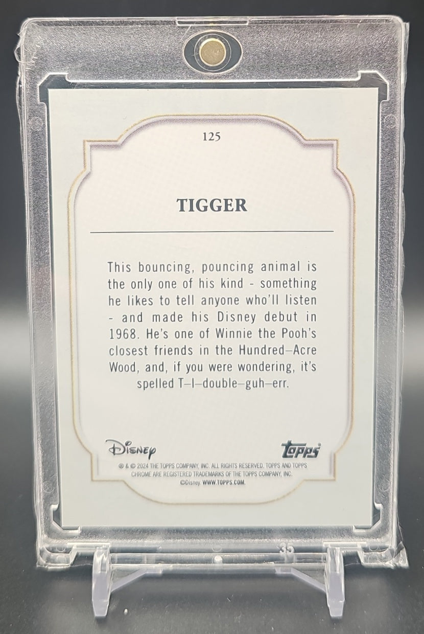 2024 Topps Chrome Disney Tigger #125 Purple Refractor 42/199 Winnie The Pooh image 1