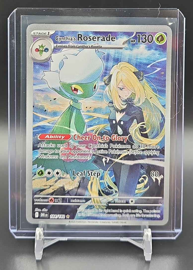 2025 Pokemon Destined Rivals Cynthia's Roserade #184/182 image 0