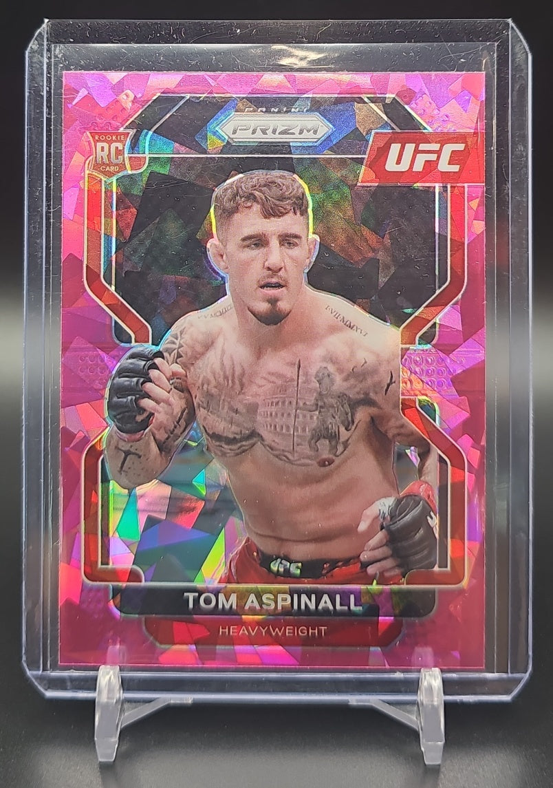 2022 Panini Prizm UFC Tom Aspinall #134 Pink Ice RC image 0