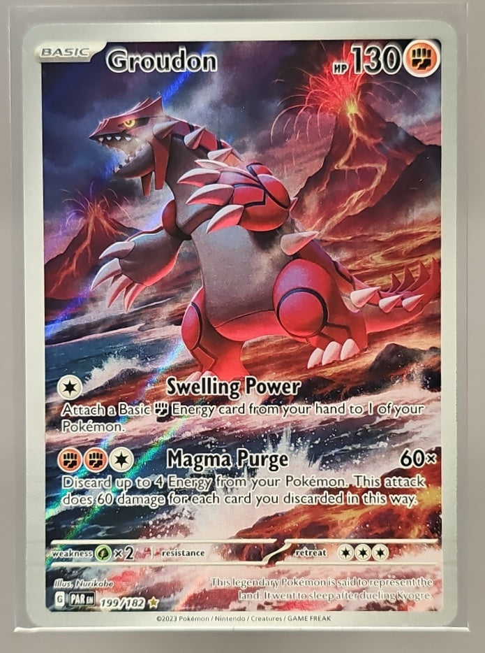 2023 Pokemon SV Paradox Rift Groudon #199/182 image 0