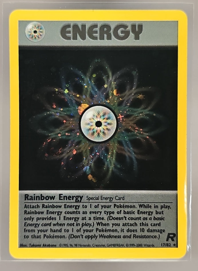 2000 Pokemon Team Rocket Rainbow Energy #17/82 Holo image 0