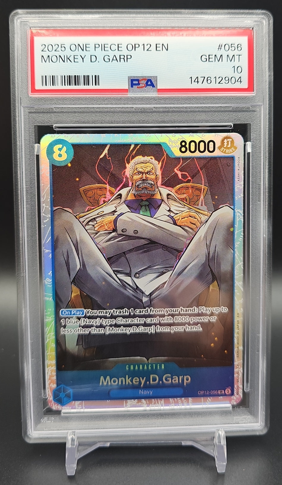 2025 One Piece Legacy of the Master Monkey.D.Garp #OP12-056 Super Rare PSA 10 PSA 10.0 image 0