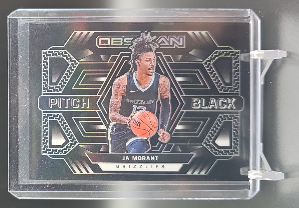 2021-22 Panini Obsidian Ja Morant #12 Pitch Black 7/99 Grizzlies image 0