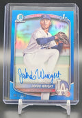 2025 Bowman Chrome Jakob Wright #CPA-JWR Auto Blue Refractor /150 1st Prospect nan nan image 0