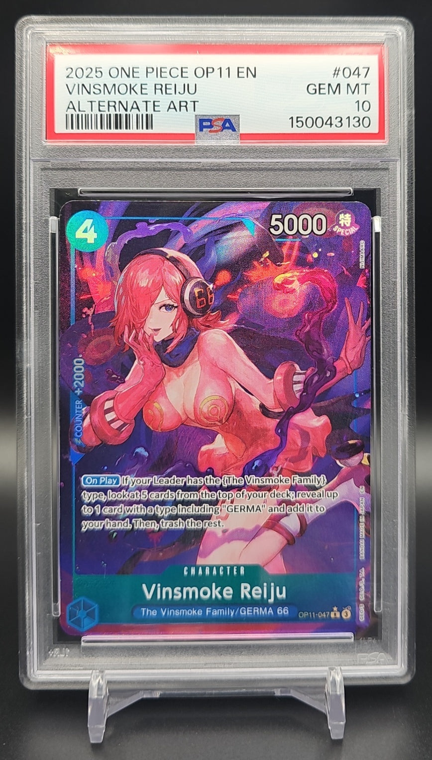 2025 One Piece A Fist of Divine Speed Vinsmoke Reiju #OP11-047 Rare PSA 10 PSA 10.0 image 0