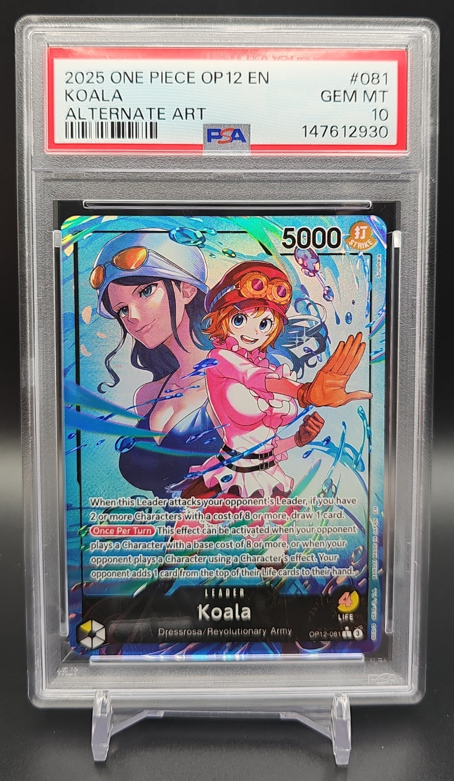 2025 One Piece Legacy of the Master Koala #OP12-081 Alternate Art PSA 10 PSA 10.0 image 0