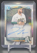 2025 Bowman Chrome Tommy White #CPA-TWH Auto HTA Choice Refractor /150 1st Prospect image 0