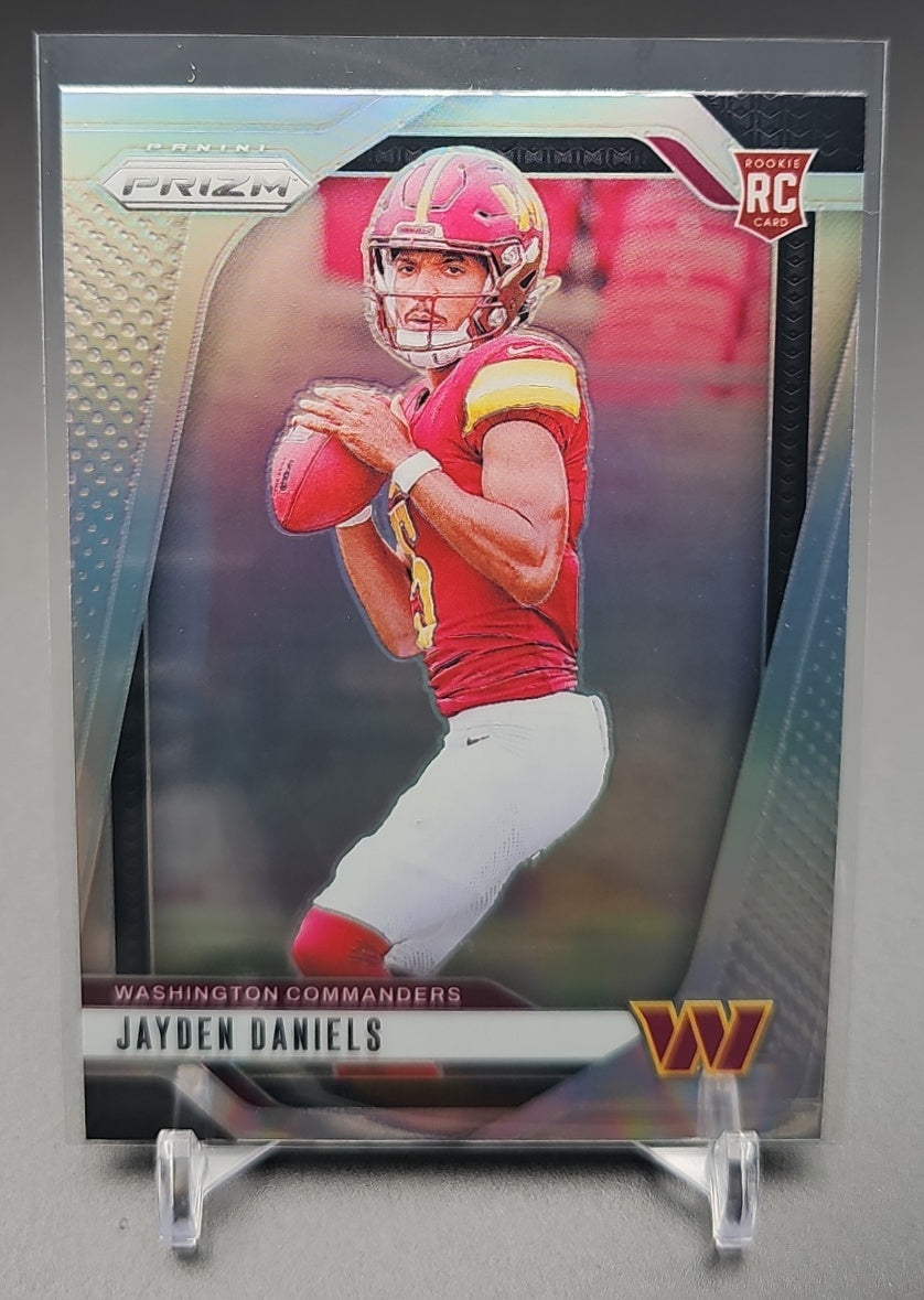 2024 Panini Prizm Jayden Daniels #347 Silver RC Commanders image 0