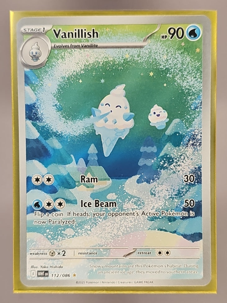 2025 Pokemon White Flare Vanillish #112/086 Illustration Rare image 0