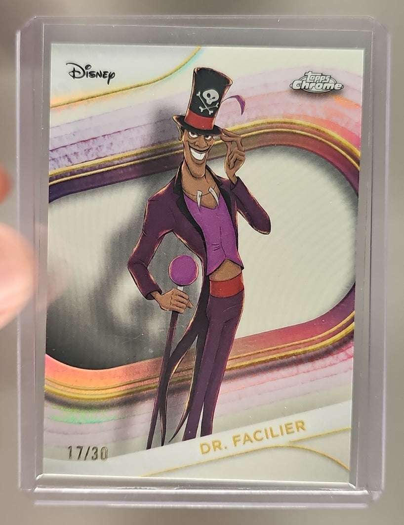 2025 Topps Chrome Disney Dr. Facilier #31 White Refractor 17/30 image 0