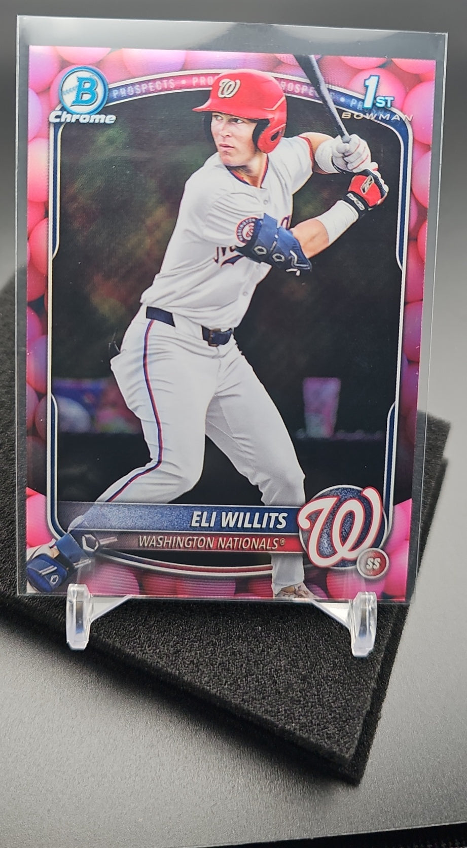 2025 Bowman Draft Eli Willits #BDC-1 Chrome Gum Ball Refractor 1st Prospect SSP image 0