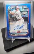 2026 Bowman Marek Houston #CPA-MHO Chrome Auto Blue Refractor /150 1st Prospect image 0