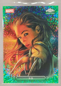 2026 Topps Chrome Marvel Comics X-23 #FF-50 Fanfare Green Speckle Refractor /99 image 0