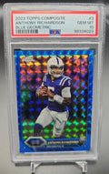 2023 Topps Composite Anthony Richardson #3 Chrome Blue Geometric /99 RC PSA 10 PSA 10.0 image 0