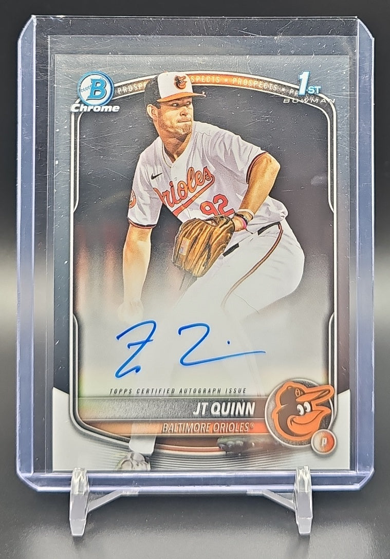 2025 Bowman Draft JT Quinn #CPA-JQ Chrome Auto 1st Prospect Orioles nan nan image 0
