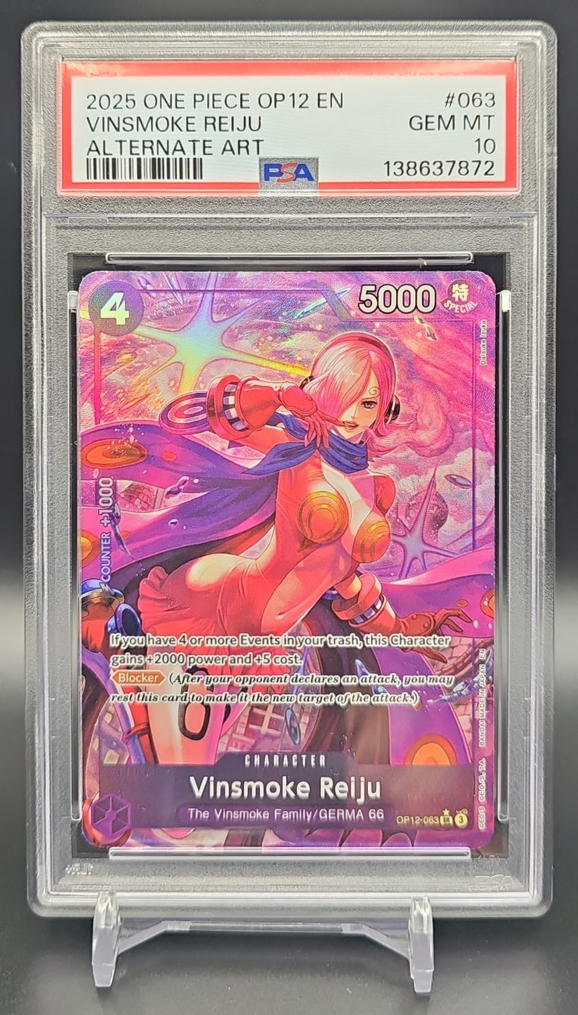 2025 One Piece Legacy of the Master Vinsmoke Reiju #OP12-063 Alternate Art PSA 10 PSA 10.0 image 0