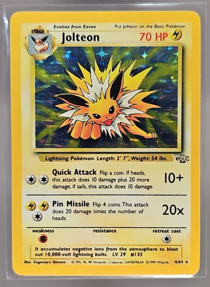 1999 Pokemon Jungle Jolteon #4/64 Holo image 0