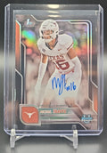 2025 Bowman Chrome University Sapphire Michael Taaffe #BCA-MT Prospect Auto Black Refractor /10 image 0