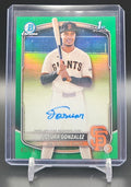 2025 Bowman Chrome Josuar Gonzalez #CPA-JD Auto Green Refractor /99 1st Prospect nan nan image 0