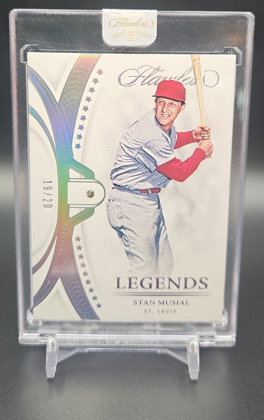 2022 Panini Flawless Stan Musial #30 19/20 Cardinals image 0