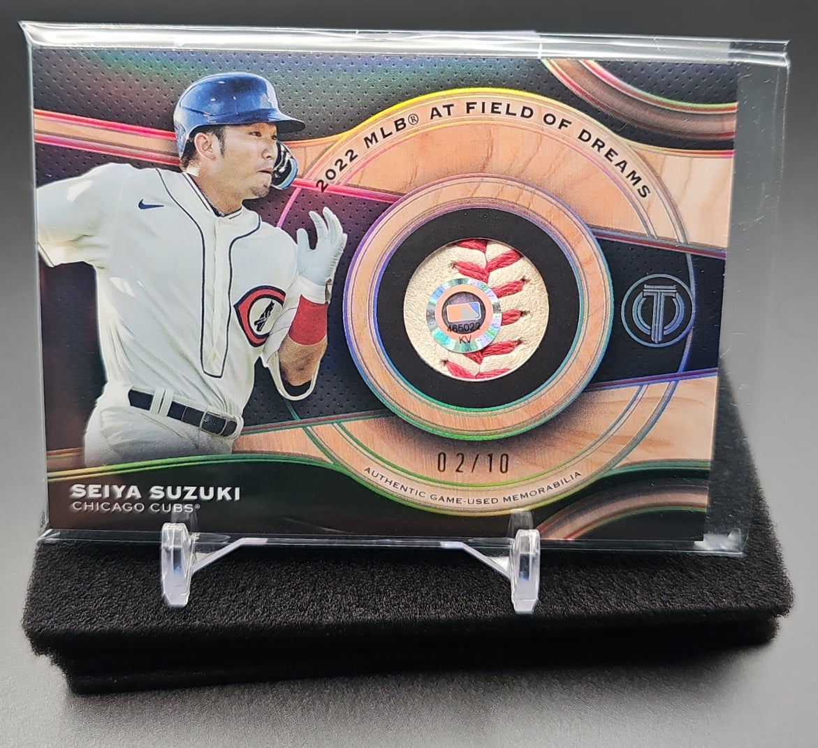 2025 Topps Tribute Seiya Suzuki #MRB-SUZ Milestone Relics 2/10 Cubs image 0
