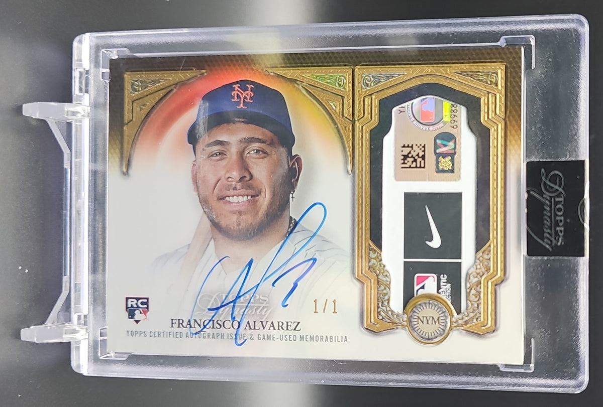 2023 Topps Dynasty Francisco Alvarez #DAP-FA3 Auto Patch Gold 1/1 RC Mets nan nan image 0