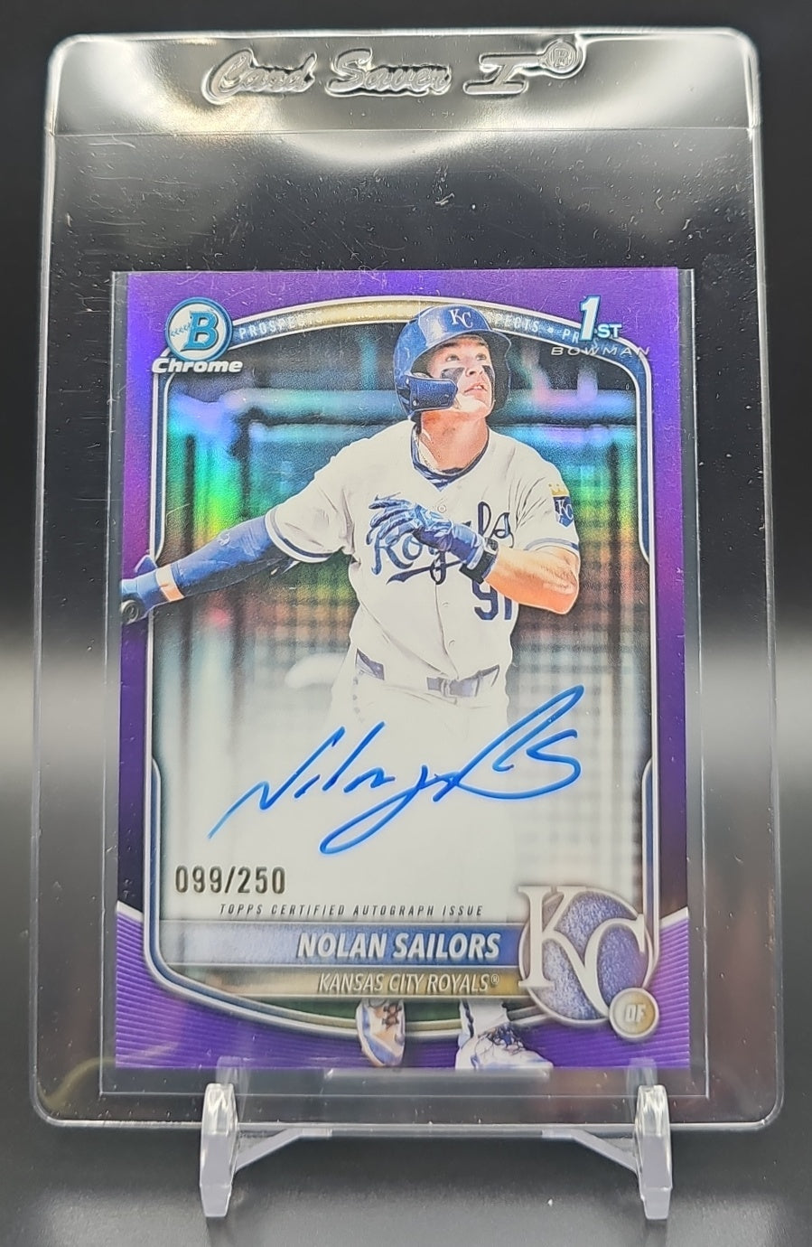 2025 Bowman Draft Nolan Sailors #CPA-NSA Chrome Auto Purple Refractor /250 1st Prospect nan nan image 0