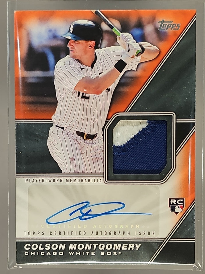 2026 Topps Series 1 Colson Montgomery #MLMA-CMO Major League Material Auto Orange /25 MEM RC image 0
